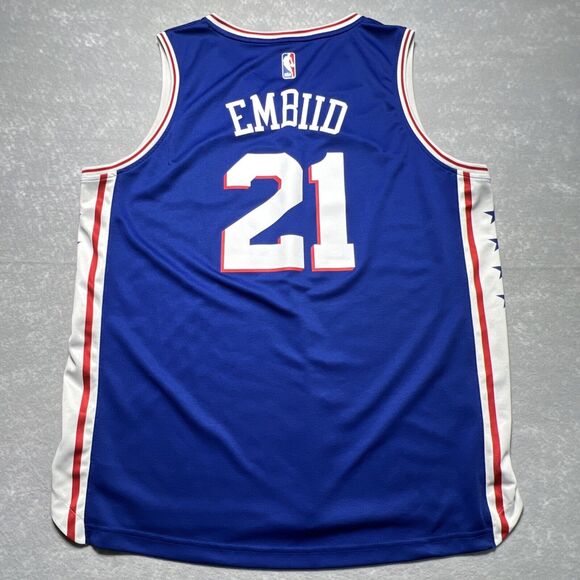 Philadelphia 76ers #21 EMBIID NBA Basketball Jersey By Fanatics PHILA- XL - Picture 9 of 10